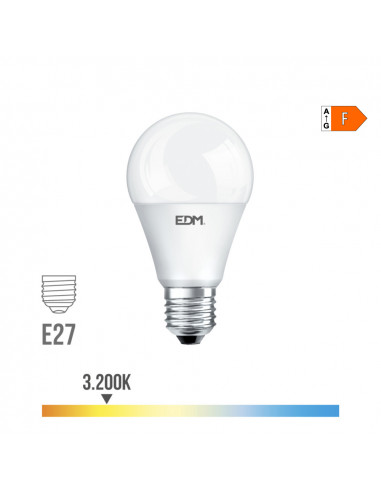 Ampoule led standard e27 20w 2100lm 3200k lumière chaud ø6,5x12,5cm edm
