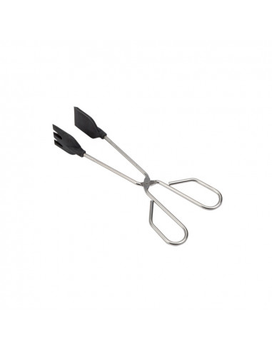 Pinces de cuisine avec pelle en silicone en acier inoxydable. 30cm
