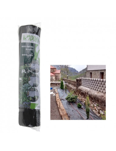 Filet anti-mauvaises herbes noir 1,50x8m progarden