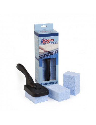 Set 3 cleaning block piscine avec poignée individuel