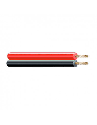 Câble parallel audio 2x1mm noir euro/mts (petite bobine ø200x60mm)