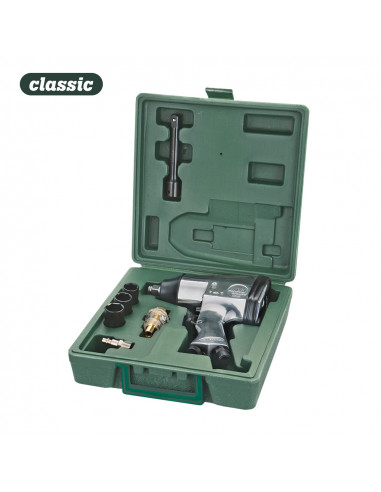 Clé à choc 1/2" pneumatique avec kit ak700 320n pression 6,5kg/cm²