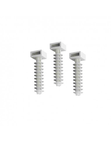 Pack 100un cheville blanche pour collier de fixation n°6