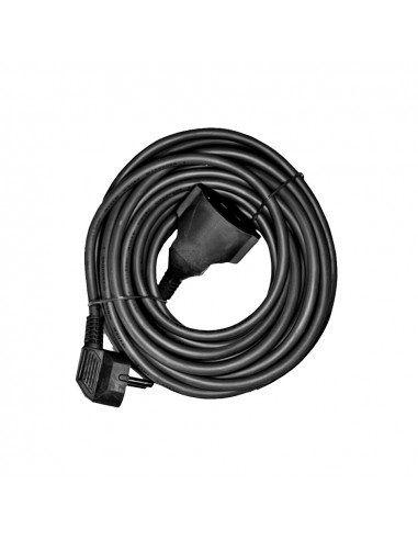 Rallonge électrique t/tl 10m 3x1,5mm flexible noire edm