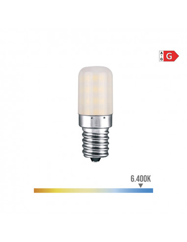 Ampoule led tubulaire e14 3w 300lm 6400k lumière froide ø1.8x5.2cm edm
