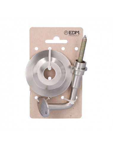 Support de rambarde en laiton nickel mat