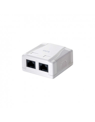 Boîte de surface 2 rj45 61x59x29,5mm doubleur