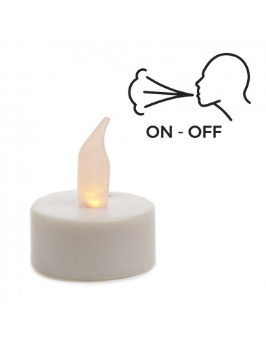Bougie led fonction soufflage on-off ø3,7cm