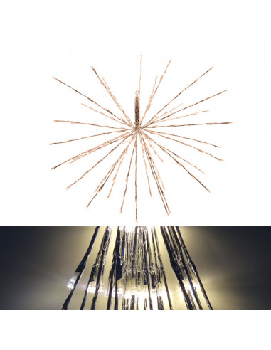 Figurine led 45cm 72 leds blanc chaud ip44 modes clignotant et fixe