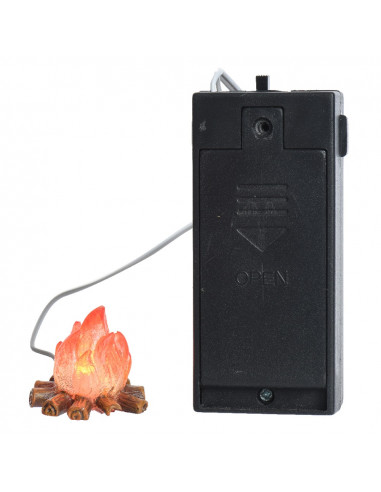 Flamme led pour crèche 2xaa 3x3x3cm