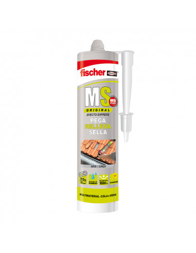 Mastic d'étanchéité adhésive 546185 fischer gris 290ml