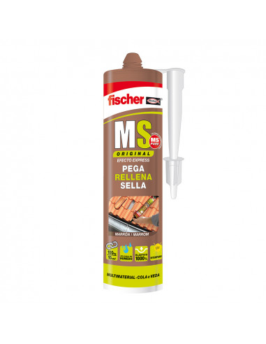 Mastic d'étanchéité adhésive brun 546186 fischer 290ml