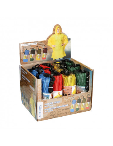 Poncho épais 100x130cm couleurs assortis