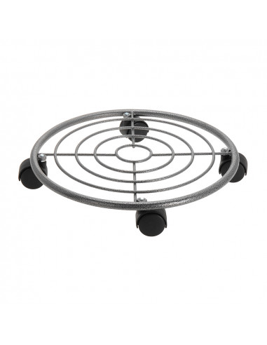 Plateau métallique 4 roues ajustable 3x6,5cm,