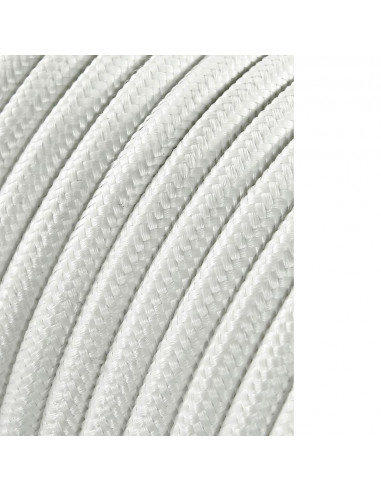 Câble cordon tubulaire 2x0,75mm c1 blanc 5m