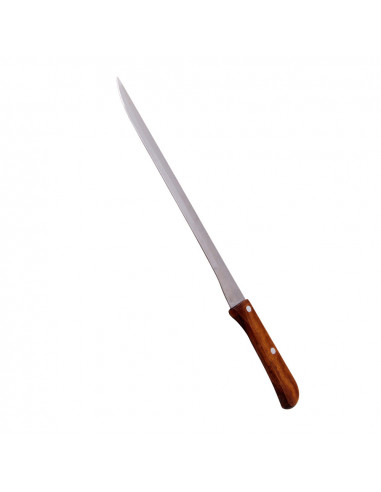 Couteau à jambon cru avec poignée en bois 36,5cm