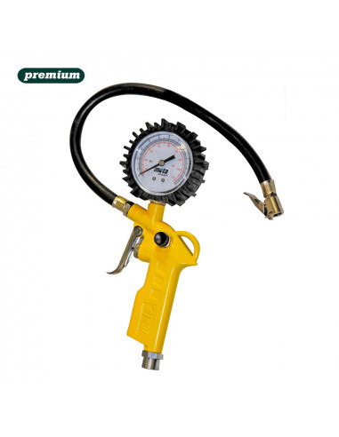 Pistolet régulateur de débit avec manomètre 1/4 pinf mota