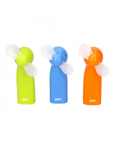 Ventilateur a batterie "funny colors" 2aa (non incluses) edm