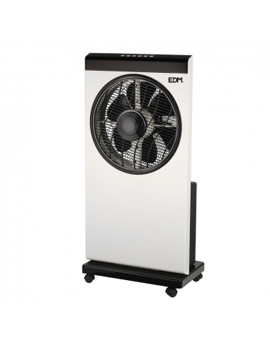 Ventilateur nébuliseur avec télécommande blanche/noire puissance : 80w palmes : ø30cm 39x24x84cm 39xedm