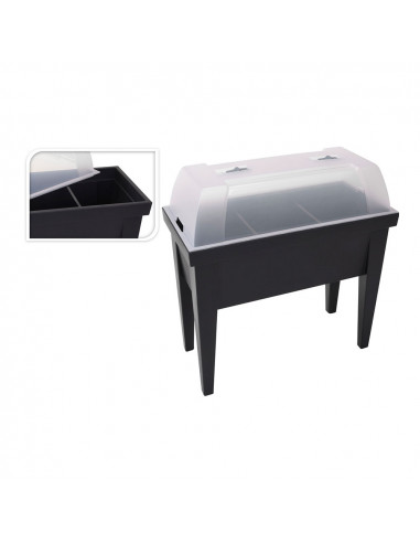 Serre type table couleur noire 80x40x65cm