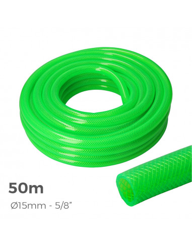 Tuyau d'arrosage anti-torsion ø intérieur 15mm ø extérieur 20mm (5/8") - rouleau 50m edm