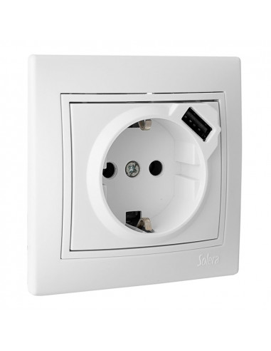 Base bipolaire t/tl 16a 250v usb s.europa solera erp60usb-u