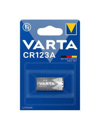 Pile varta lithium cr123a 3v (emballage 1 unit) ø17x34,5mm