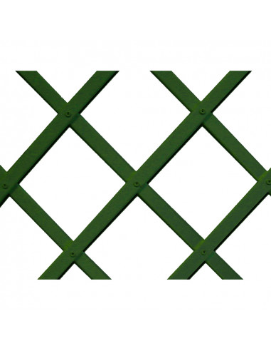 Trelliflex treillis plastique 1x2m couleur vert profilé de lattes 22x6mm nortene