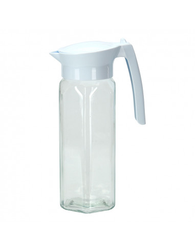 Cruche en verre avec couvercle pp, 1.5l