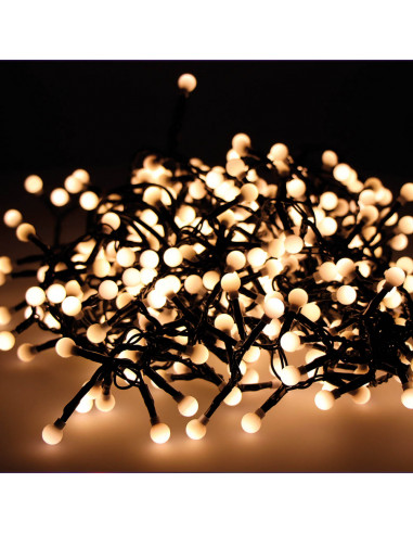 Guirlande lumineuse extérieur leds scintillante "cherry compact" 16m 500 led lumière chaude