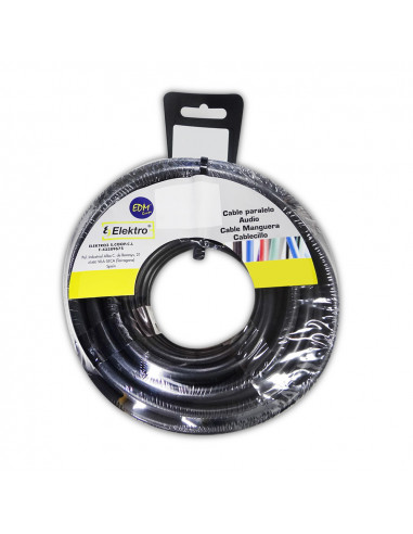 Bobine câble tubulaire acrylique 4x1,5mm 1000v noir 15m