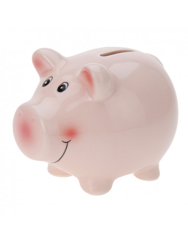 Tirelire cochon rose