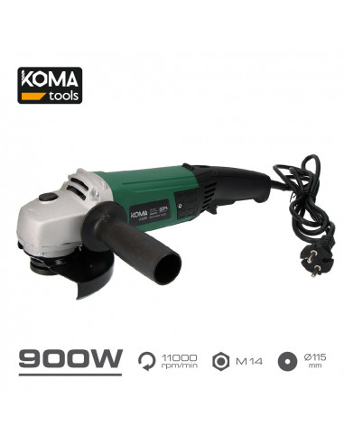 Broyeur électrique 900w ø115mm 40x22cm koma tools