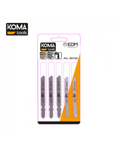 Set 5 lames de replacement de 08705 -- 08754 koma tools
