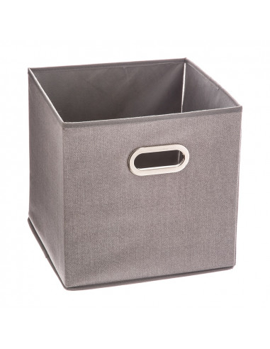 Boîte organisatrice couleur gris claire pour étagère 31x31cm