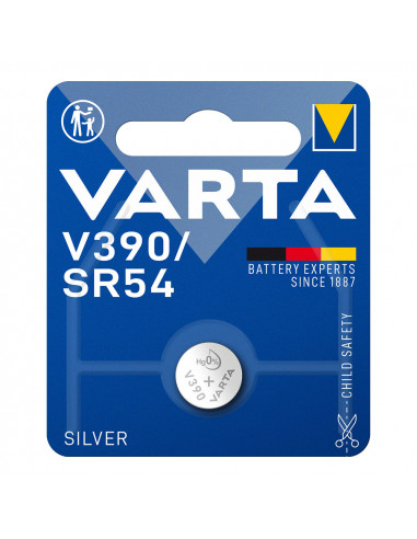 Micro pile bouton varta silver sr54 - v390 1,55v (emballage 1 unit) ø11,6x3,05mm