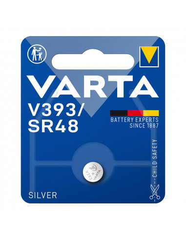 Micro pile bouton varta silver sr48 - v393 1,55v (emballage 1 unit) ø7,9x5,4mm
