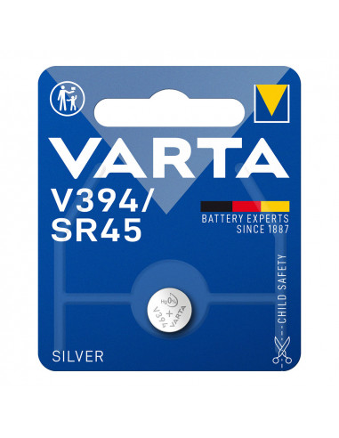 Micro pile bouton varta silver sr45 - v394 1,55v (emballage 1 unit) ø9,5x3,6mm
