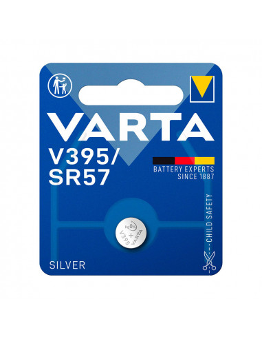 Micro pile bouton varta silver sr57 - v395 1,55v (emballage 1 unit) ø9,5x2,73 mm