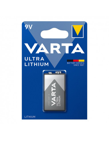 Pile varta ultra lithium 9v - 6lr61 (emballage 1 unit) 26,5x17,5x48,5mm