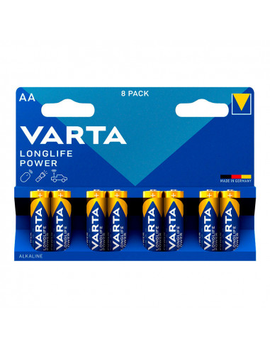 S.of. pile varta longlife power aa - lr06 (emballage 8 unit) ø14,5x50,5mm