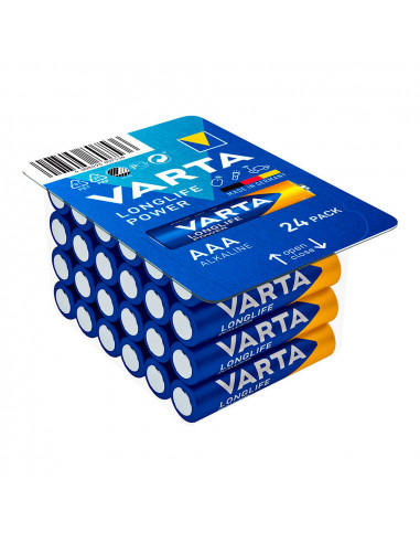 Pile varta longlife power aaa - lr03 boite 24 unit ø10,5x44,5mm