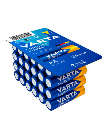 Pile varta longlife power aa - lr06 boite 24 unit ø14,5x50,5mm