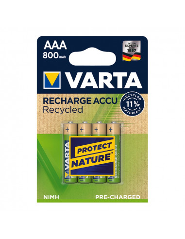 Pile varta rechargeable accu aaa - lr03 800ma (emballage 4 unit) ø10,5x44,5mm