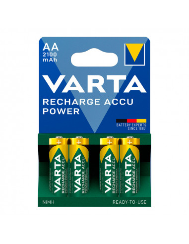 Pile varta rechargeable accu power aa - lr06 2100ma (emballage 4 unit) ø14,5x50,5mm