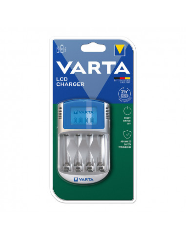 Chargeur varta sans piles lcd 220v, 12v et usb