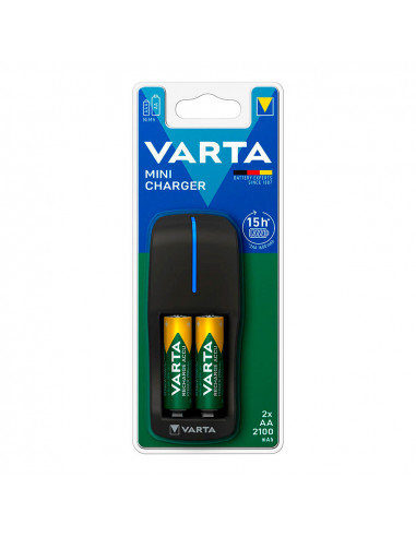 Mini chargeur varta avec piles 2xaa 100/240v 2100ma