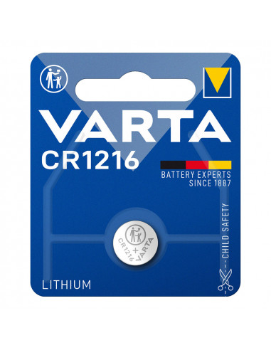 Pile varta lithium cr1216 3v (emballage 1 unid) ø12,5x1,6mm