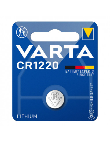 Pile varta lithium cr1220 3v (emballage 1 unit) ø12,5x2,0mm