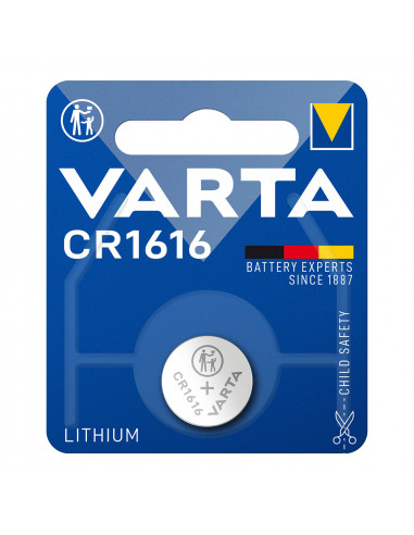 Pile varta lithium cr1616 3v (emballage 1 unit) ø16x1,6mm